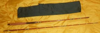 Split Bamboo Unk No Id 2pc 5 Ft.  10 In Casting Rod With Sock
