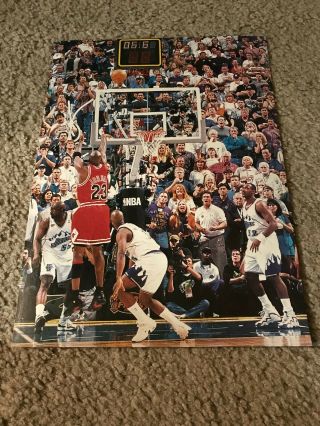 1998 Nike Air Jordan Xiii Shoe Poster Print Ad Michael Jordan The Shot Nba Final