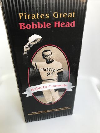 2001 Roberto Clemente Pirates Great BOBBLEHEAD CHIP GRT DEAL 2