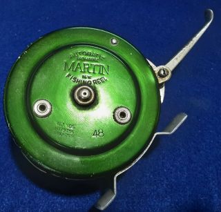 Vintage Martin Mohawk Automatic Green Fly Fishing Reel 48 Rare