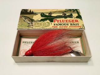 Vintage Fishing Lure,  Correct & Box,  & Insert (pflueger O - Boy)
