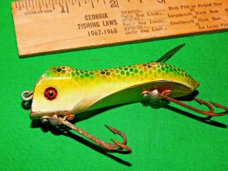 Pflueger Wizard Wiggler With Glass Eyes Frog Scale Finish Too Akron Ohio Wizzard