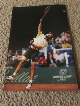 1990 Andre Agassi Nike Challenge Court Acid Wash Shorts & Shirt Poster Print Ad