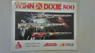 Winn Dixie 500 Nascar Souvenir Program 1985 Martinsville Speedway