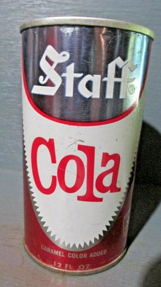 Vintage Staff Cola Wide Seam Steel Soda Can - [read Description] -