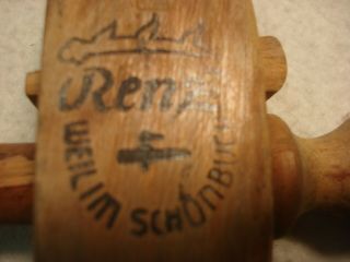 Vintage German Made Renz 2 Wooden Barrel Keg Bung Tap Spigot Weil Im Schönbuch