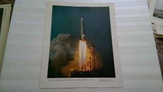 Usaf Atlas Missile North American Aviation Print Poster Vintage