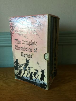 The Complete Chronicles Of Narnia Box Set 7 Books 1973 C S Lewis Vintage P/b
