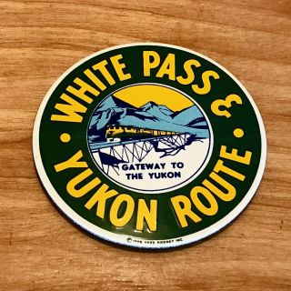 Ande Rooney White Pass & Yukon Route Railroad Porcelain Sign Metal Magnet