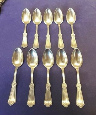 32 piece Holmes Booth & Haydens Roman silverplate spoons & forks. 2
