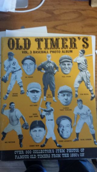 Old Timers Baseball Photo Album,  Vol.  3