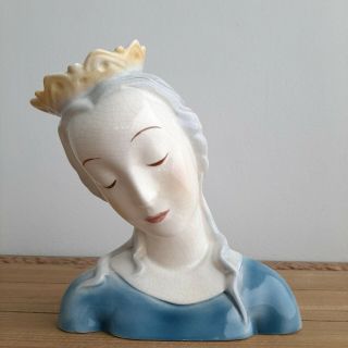 Antique Goldscheider Figurine Holy Mary Madonna Fine China Porcelain
