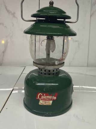 Vintage Coleman Single Mantle Propane Lantern Date 4/68