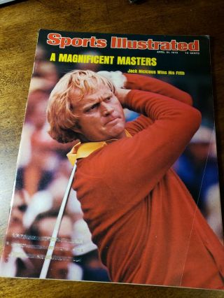Si: Sports Illustrated April 21,  1975 Jack Nicklaus Wins 5th Masters