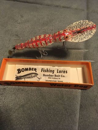 Vintage Bomber Fishing Lure Water Dog 1715 Rd And Paperwork