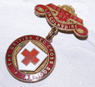 Vintage British Red Cross Medal County Of Lincolnshire - F Porter 17221