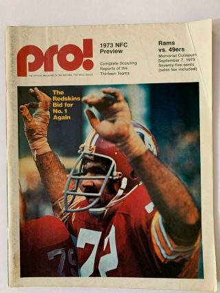 Rams Vs.  49ers Program 9/7/73