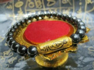 Leklai Bracelet Takrut Wealthy Pool Phra Arjarn O Thai Amulet Money Lucky Rich 1