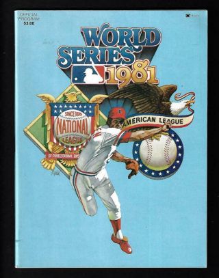 1981 World Series Program,  Los Angeles Dodgers Vs York Yankees - Near
