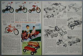 1962 Vintage PAPER PRINT AD 2 - pg MONARK bicycle tandem speed - mobile 3 - wheels 2
