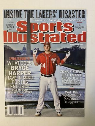 February 25,  2013 Bryce Harper Washington Nationals Sports Illustrated No Label