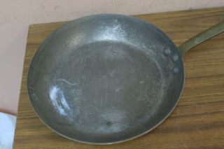 Vintage Antique Design Research Made in France Copper Fry Pan 8 - 3/4 