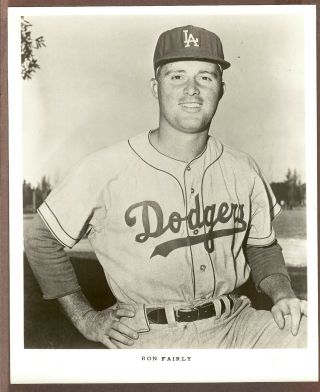 Undated Press Photo Team Issued Image Ron Fairly Of The Los Angeles Dodgers