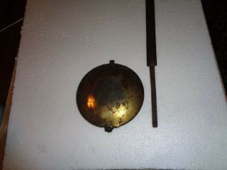 Antique - Brass Faced - Grandfather Clock Pendulum - Ca.  1800 - To Restore - T55