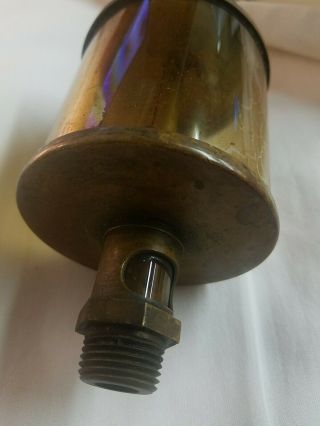 Antique ESSEX Brass Hit Miss Engine Steam Oiler Made In Detroit 2