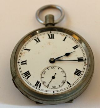 Vintage Pocket Watch Swiss Made 15 Jewels Lever Spares Repair Only 2183