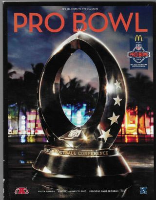 Nfl 2010 Pro Bowl Game Day Program South Florida 1/31/10 P Manning D Brees
