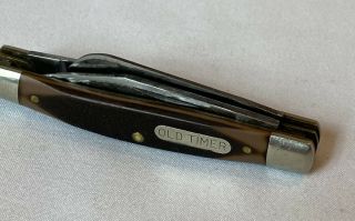 Razor Sharp Old Timer Pocket Knife Vintage 3 Blade Schrade