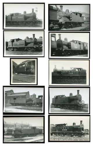 Vintage Railway Photos Ner G5 Locomotives - Set Of 10 Photographs