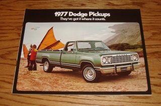 1977 Dodge Pickup Truck Sales Brochure 77 D100 150 200 300