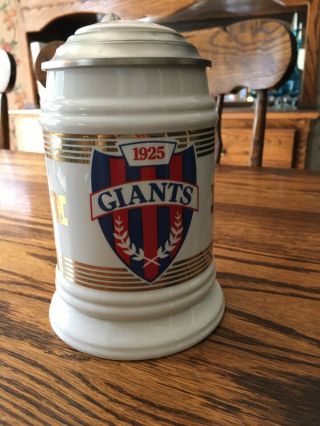 Vintage Nfl York Giants Football Beer Stein