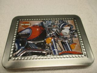 Harley Davidson Motorcycle Playing Cards In Tin Case Cards Sill