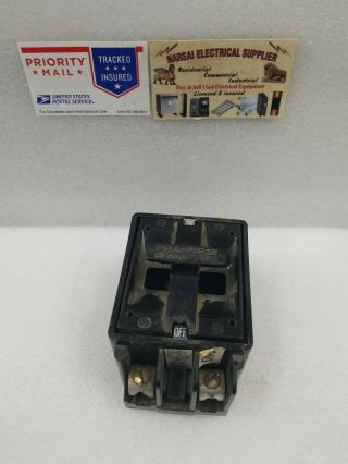 Square D 60a Fsp - 260 2 Pole Fuse Block And Pullout (box F)