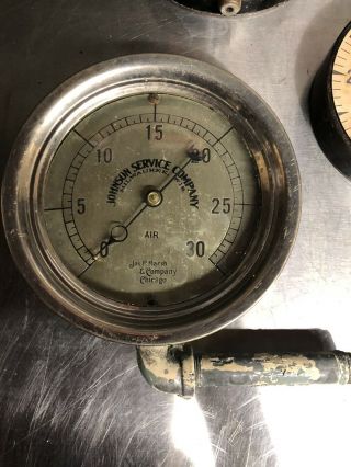 Vintage/antique 1916 Johnson Service Controls Air Pressure Gauge