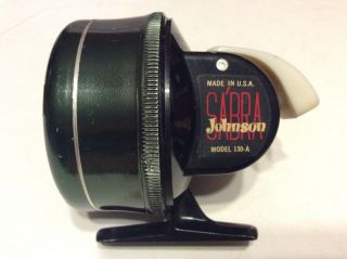 Vintage Johnson Sabra 130 - A Fishing Reel Nm Perfectly Side Drag Contr Look