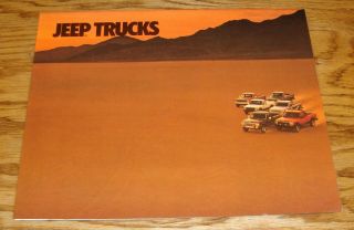 1987 Jeep Truck Sales Brochure 87 Comanche J10 J20