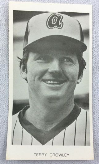 1976 Terry Crowley,  Atlanta Braves Team Issue Photo