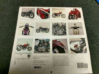 2001 Guggenheim Museum Art of the Motorcycle Calendar 2