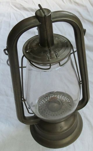 U.  S.  Brass L.  W.  Tubular Lantern Dietz S.  G.  & L 1886 Patent Old Vtg Antique
