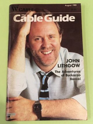 Vintage Group W Cable Tv Guide August 1985 - John Lithgow
