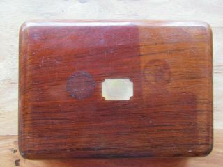 Antique Longines Grand Prix Paris Display Wood Pocket Watch Box Case For Repair