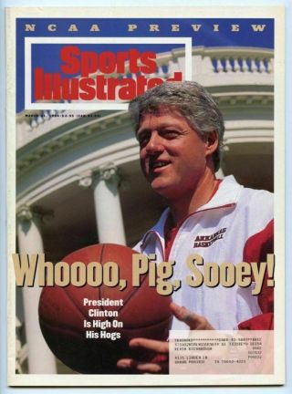 Si: Sports Illustrated March 21,  1994 President Bill Clinton,  Basketball,  Good