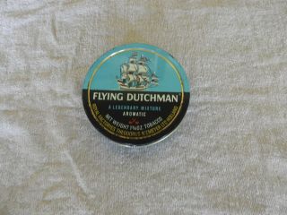 Vintage Flying Dutchman Pipe Tobacco Tin Theodorus Niemeyer - Holland 1 3/4 Oz