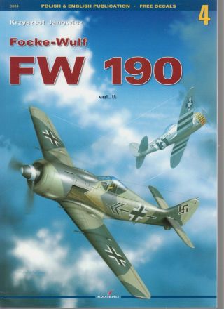 Focke - Wulf Fw190 Vol.  2 - Janowicz - Kagaero 4 - With Decal Sheet