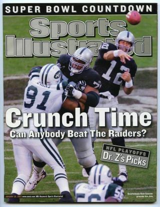 Si: Sports Illustrated January 20,  2003 Crunch Time: Rich Gannon,  Raiders,  Vg
