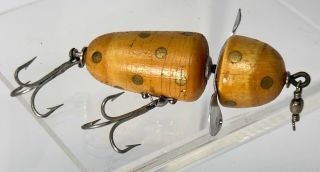 Antique Pflueger Fishing Lure 3770 Lum - Gold Size 2 3/4 " W/box Famous Bait